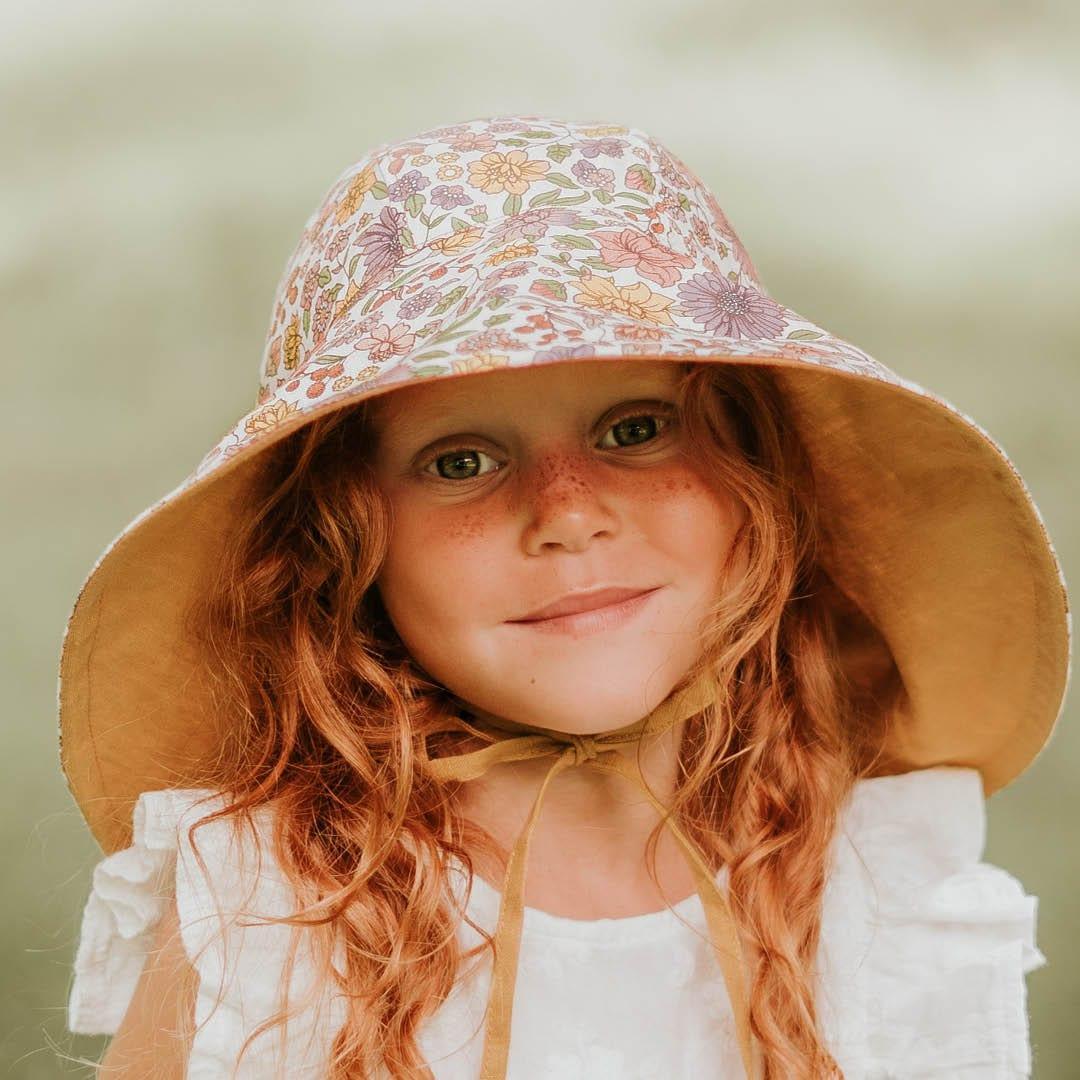 Bedhead Girls Wide - Brimmed Sun Bonnet Hat - Matilda/Maize S - '9348933054839 Toy Chest Australia 6