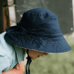 Bedhead Heritage Reversible Explorer Hat - Shibori/Indigo L - '9348933049538 Toy Chest Australia 7