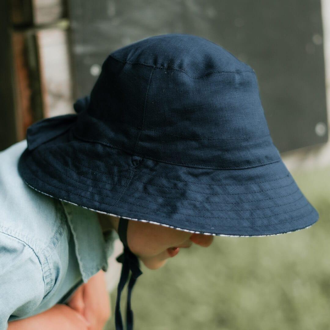 Bedhead Heritage Reversible Explorer Hat - Shibori/Indigo L - '9348933049538 Toy Chest Australia 7