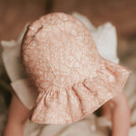 Bedhead Heritage Reversible Ruffle Bonnet Hat - Freya/Flax M - '9348933049699 Toy Chest Australia 4