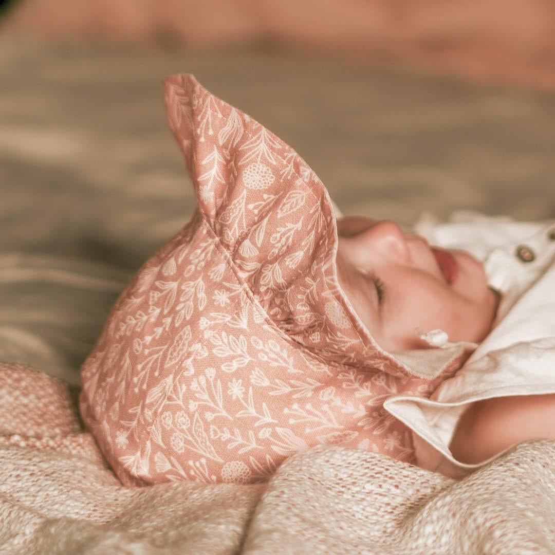 Bedhead Heritage Reversible Ruffle Bonnet Hat - Freya/Flax M - '9348933049699 Toy Chest Australia 8