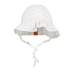 Bedhead Heritage Reversible Ruffle Bonnet Hat - Willow/Blanc M - '9348933049811 Toy Chest Australia 1