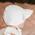 Bedhead Heritage Reversible Ruffle Bonnet Hat - Willow/Blanc M - '9348933049811 Toy Chest Australia 5