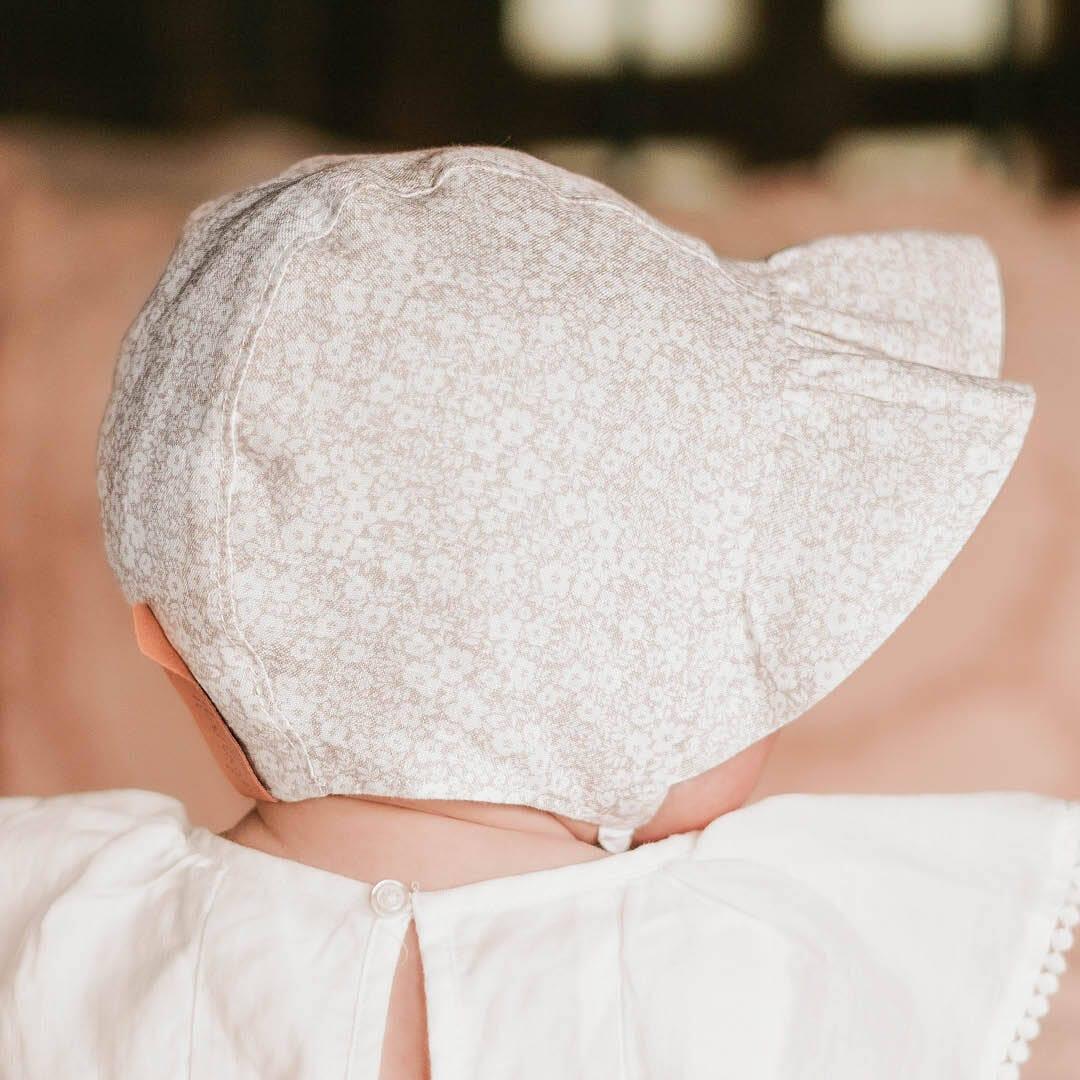 Bedhead Heritage Reversible Ruffle Bonnet Hat - Willow/Blanc M - '9348933049811 Toy Chest Australia 7
