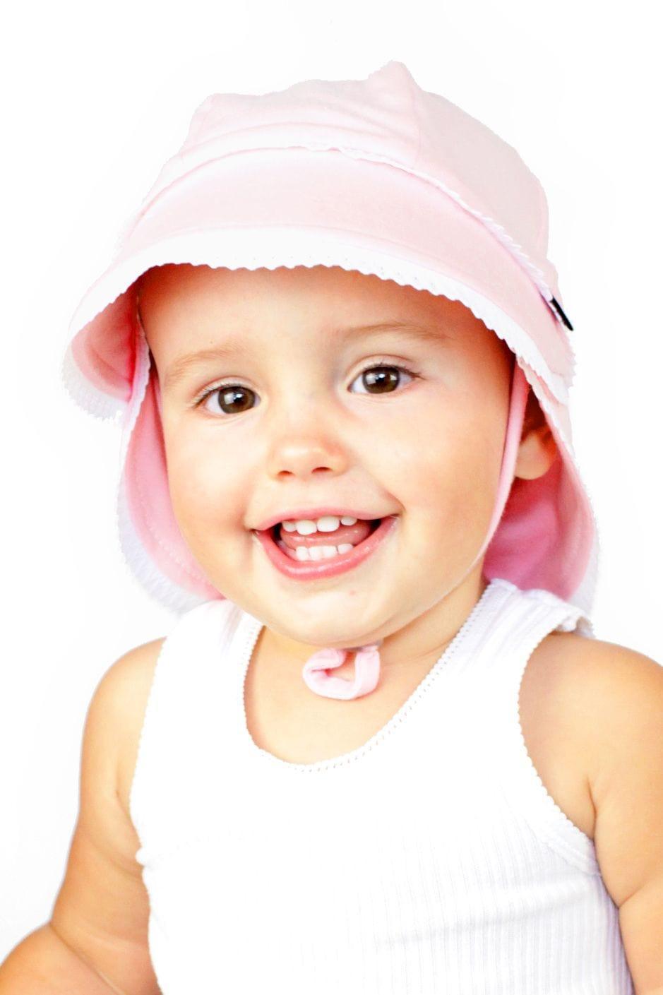 Bedhead Legionnaire Hat - Ruffle Trim 'Blush? XL - '0671374554248 Toy Chest Australia 1