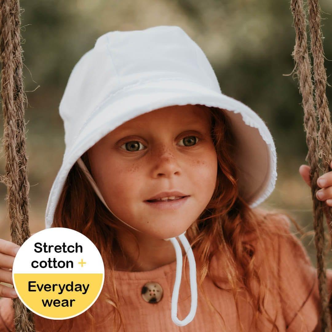 Bedhead Ponytail Bucket Hat - White Ruffle L - '9348933055690 Toy Chest Australia 3