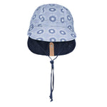Bedhead Reversible Baby Flap Sun Hat - Norman/Indigo S - '9348933055188 Toy Chest Australia 1