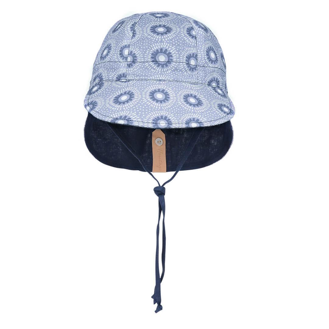 Bedhead Reversible Baby Flap Sun Hat - Norman/Indigo S - '9348933055188 Toy Chest Australia 1