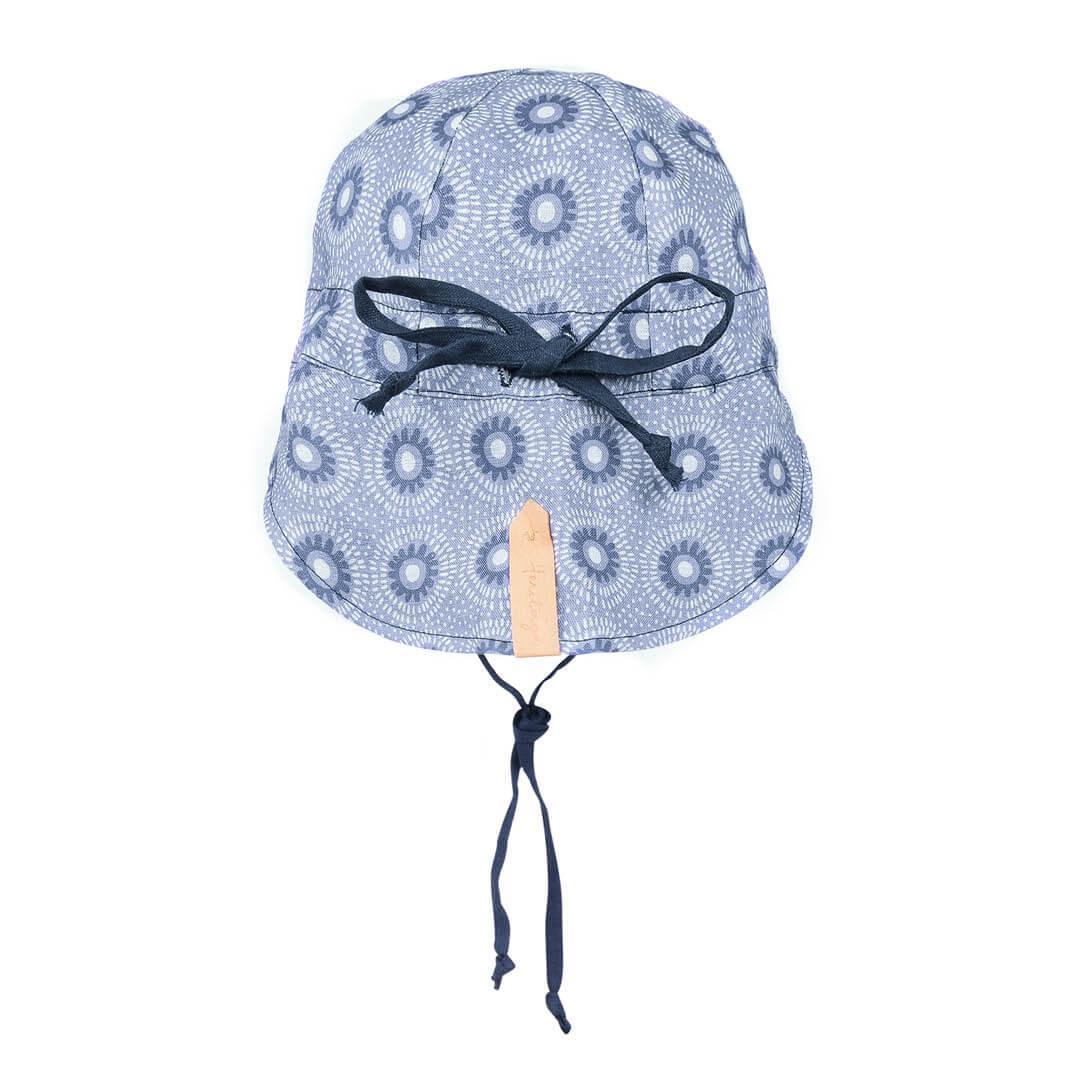 Bedhead Reversible Baby Flap Sun Hat - Norman/Indigo S - '9348933055188 Toy Chest Australia 2