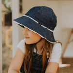 Bedhead Toddler Bucket Hat - Denim Ruffle Trim S - '9348933053399 Toy Chest Australia 4
