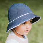 Bedhead Toddler Bucket Hat - Denim Ruffle Trim S - '9348933053399 Toy Chest Australia 5