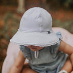 Bedhead Toddler Bucket Hat - White Ruffle Trim S - '9348933053245 Toy Chest Australia 4