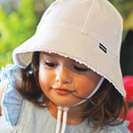 Bedhead Toddler Bucket Hat - White Ruffle Trim S - '9348933053245 Toy Chest Australia 5