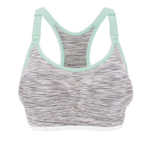 Bravado Seamless Rhythm Nursing Bra White Grey Spacedye M - '0807978141854 Toy Chest Australia 3