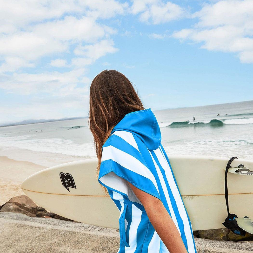 Dock & Bay Adult Poncho Hooded Towel | Cabana Collection | Bondi Blue M - '5060668832059 Toy Chest Australia 6