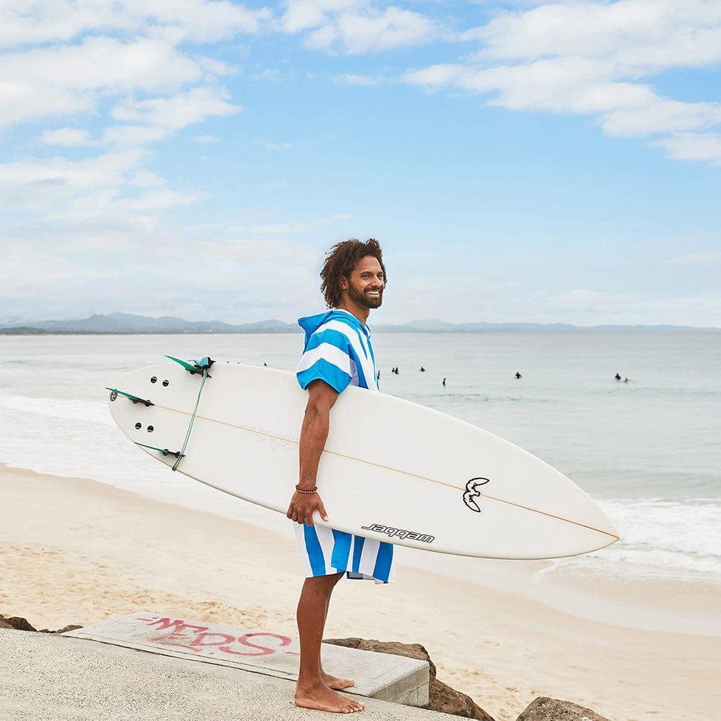 Dock & Bay Adult Poncho Hooded Towel | Cabana Collection | Bondi Blue L - '5060668832141 Toy Chest Australia 6