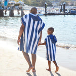 Dock & Bay Adult Poncho Hooded Towel | Cabana Collection | Whitsunday Blue S - '5060668837481 Toy Chest Australia 1