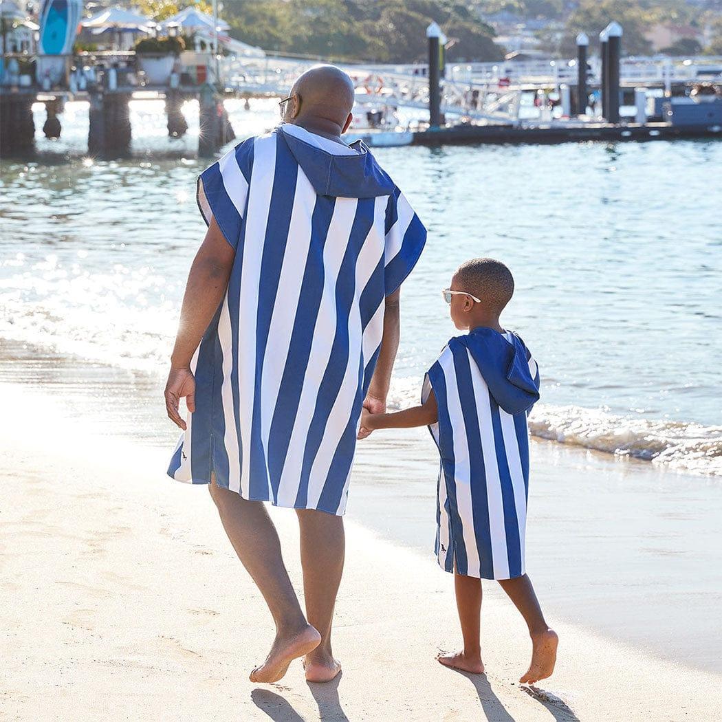 Dock & Bay Adult Poncho Hooded Towel | Cabana Collection | Whitsunday Blue S - '5060668837481 Toy Chest Australia 1