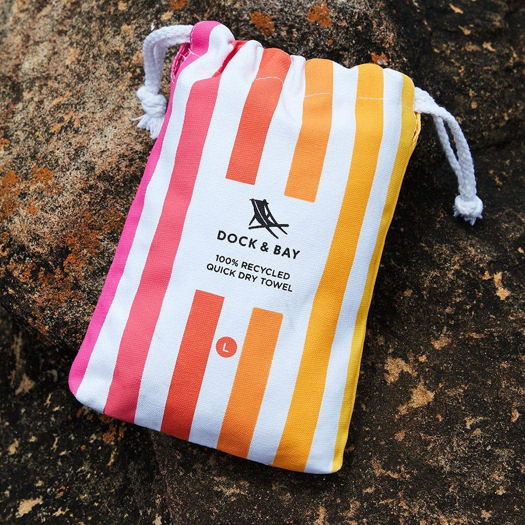 Dock & Bay Beach Towel Cabana Collection L | Quick Dry | Peach Sunrise - '5060668837887 Toy Chest Australia 1