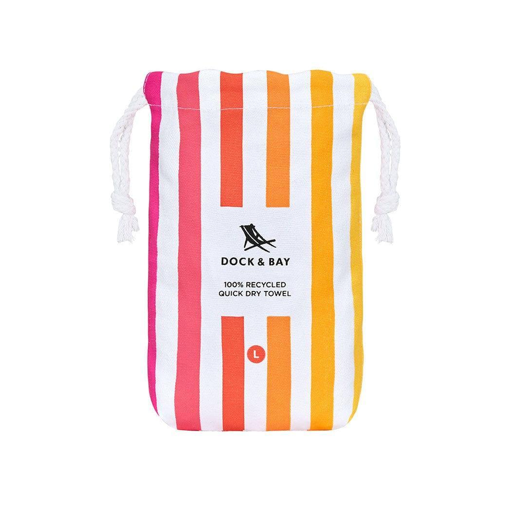 Dock & Bay Beach Towel Cabana Collection L | Quick Dry | Peach Sunrise - '5060668837887 Toy Chest Australia 6