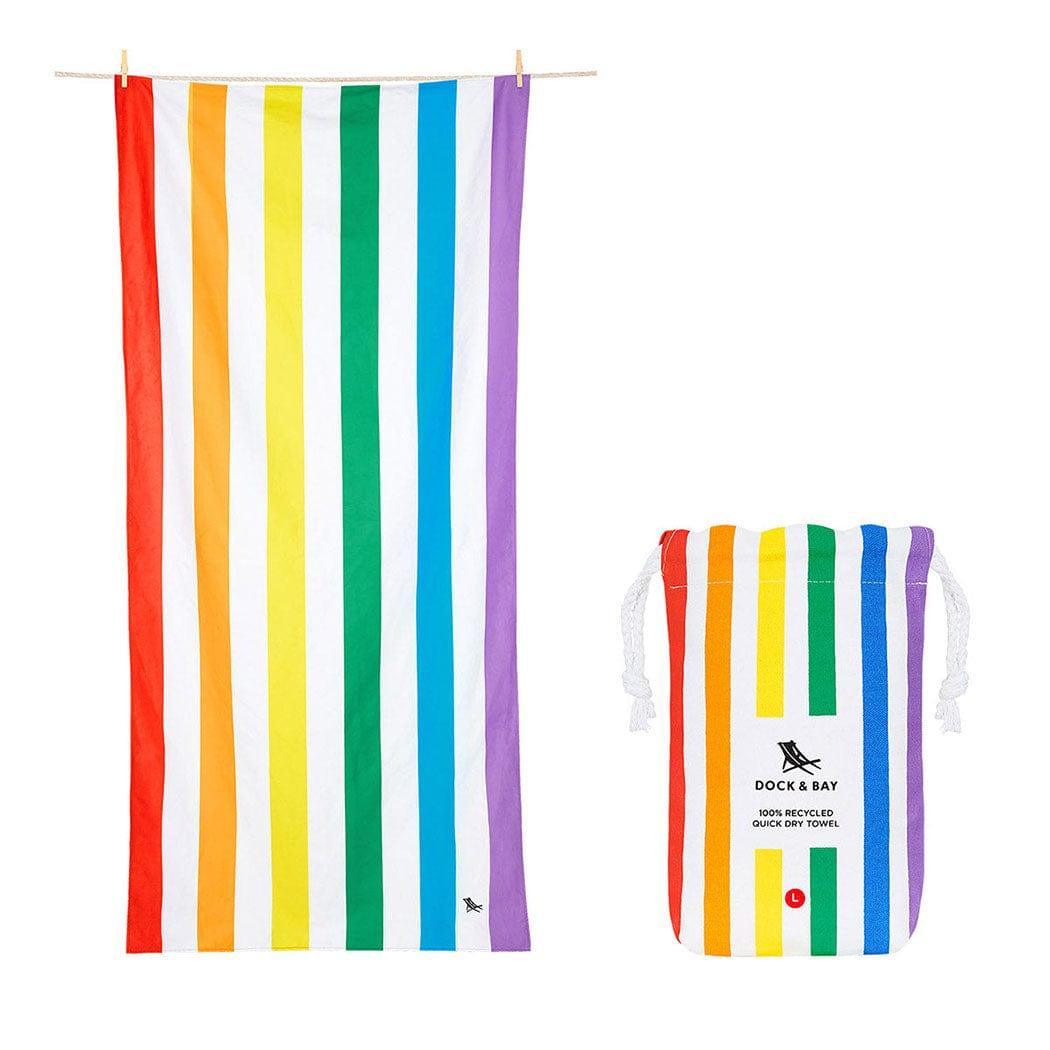 Dock & Bay Beach Towel Cabana Collection L | Quick Dry | Rainbow Skies - '5060668831335 Toy Chest Australia 6