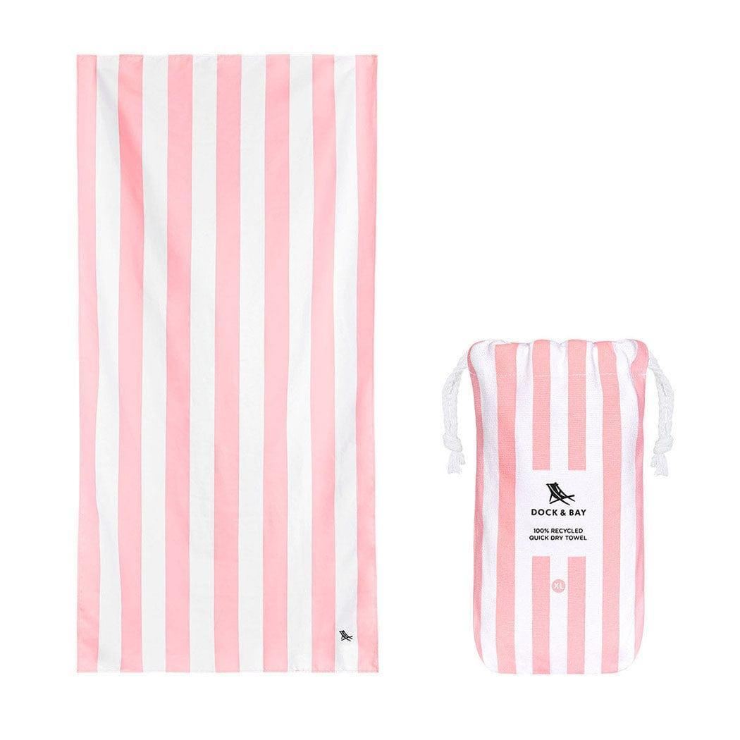 Dock & Bay Beach Towel Cabana Collection XL | Quick Dry | Malibu Pink - '5060668833445 Toy Chest Australia 4