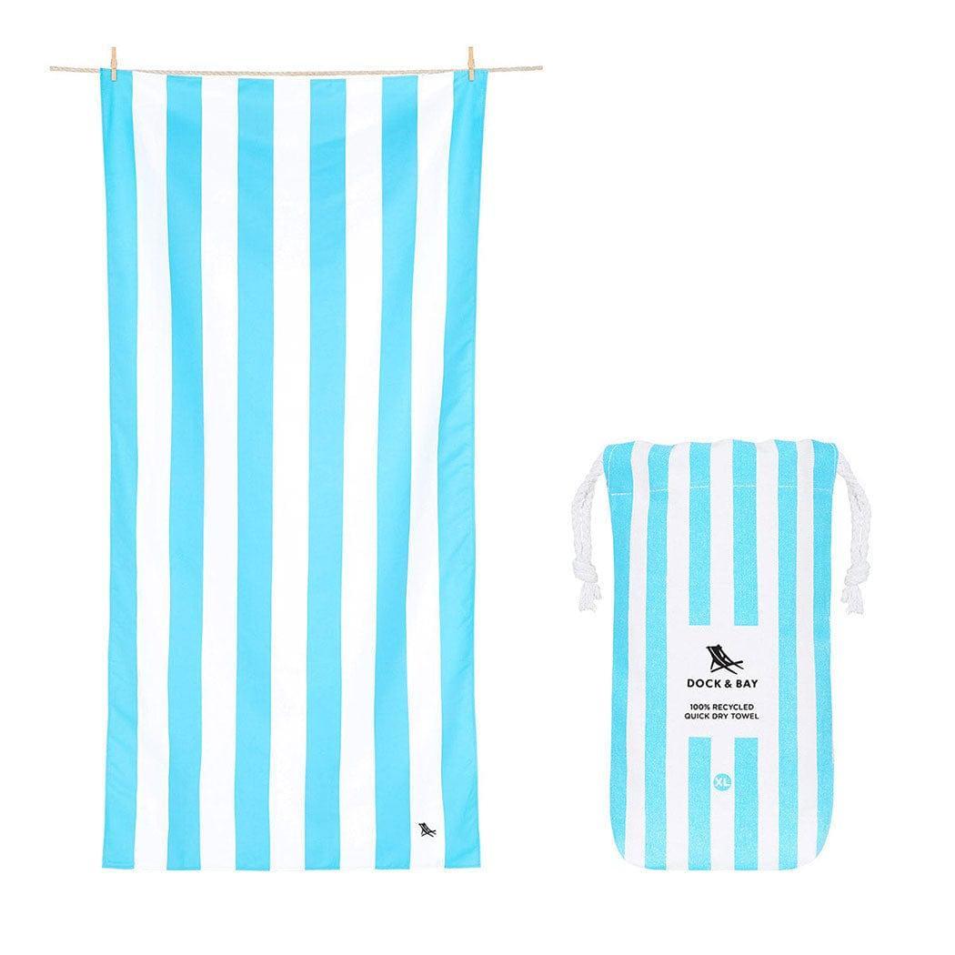 Dock & Bay Beach Towel Cabana Collection XL | Quick Dry | Tulum Blue - '5060668831083 Toy Chest Australia 6
