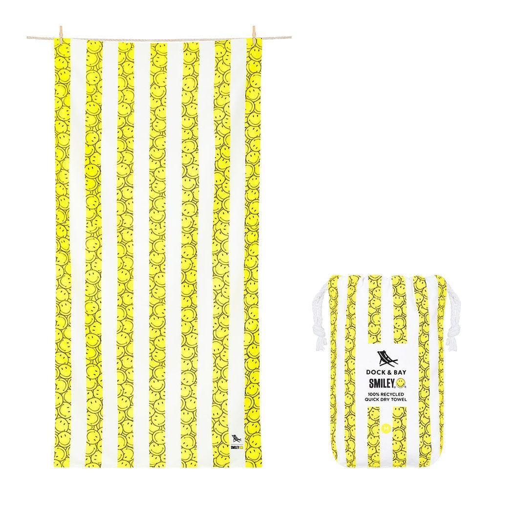 Dock & Bay KIDS Beach Towel | Quick Dry | Smiley - '5060668835654 Toy Chest Australia 7