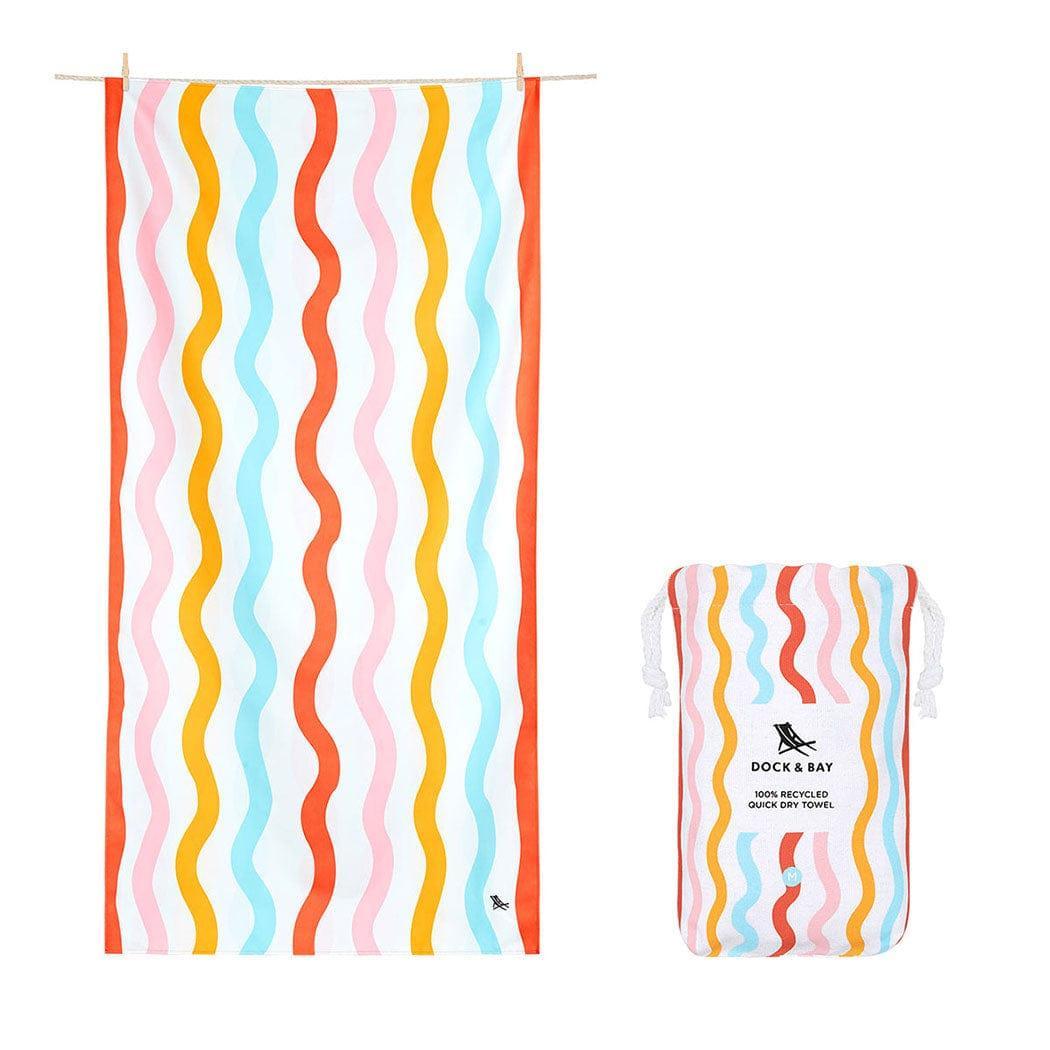 Dock & Bay KIDS Beach Towel | Quick Dry | Squiggly - '5060668835401 Toy Chest Australia 7