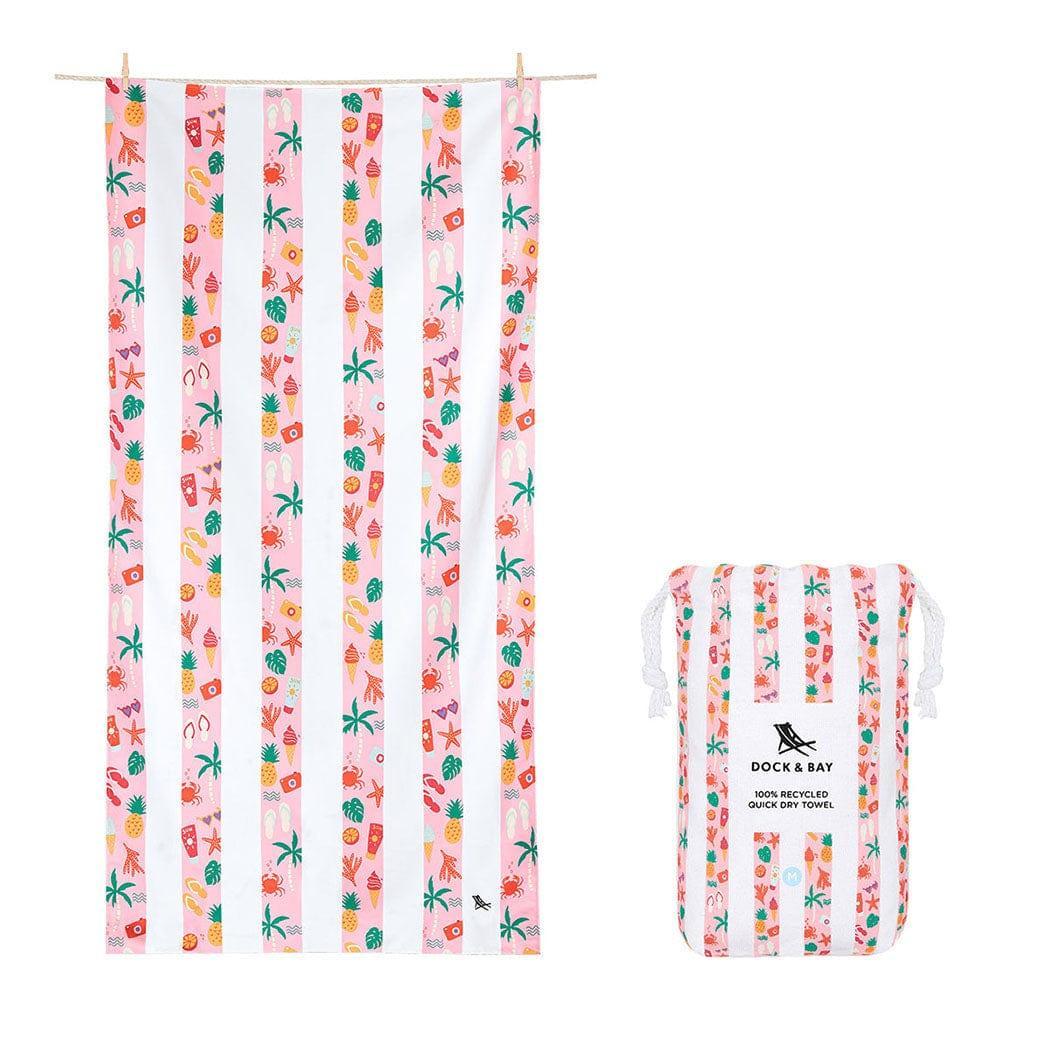Dock & Bay KIDS Beach Towel | Quick Dry | Vacay Vibes - '5060668835357 Toy Chest Australia 7