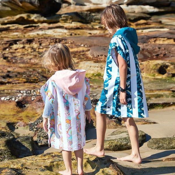 Dock & Bay KIDS Poncho Hooded Towel - Cool Camo XS (2 - 4yrs) - '5060668837658 Toy Chest Australia 1