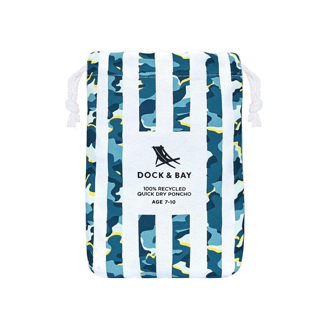 Dock & Bay KIDS Poncho Hooded Towel - Cool Camo XS (2 - 4yrs) - '5060668837658 Toy Chest Australia 3