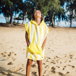 Dock & Bay KIDS Poncho Hooded Towel - Mini Cabana Collection - Boracay Yellow XS (2 - 4yrs) - '5060668831823 Toy Chest Australia 2