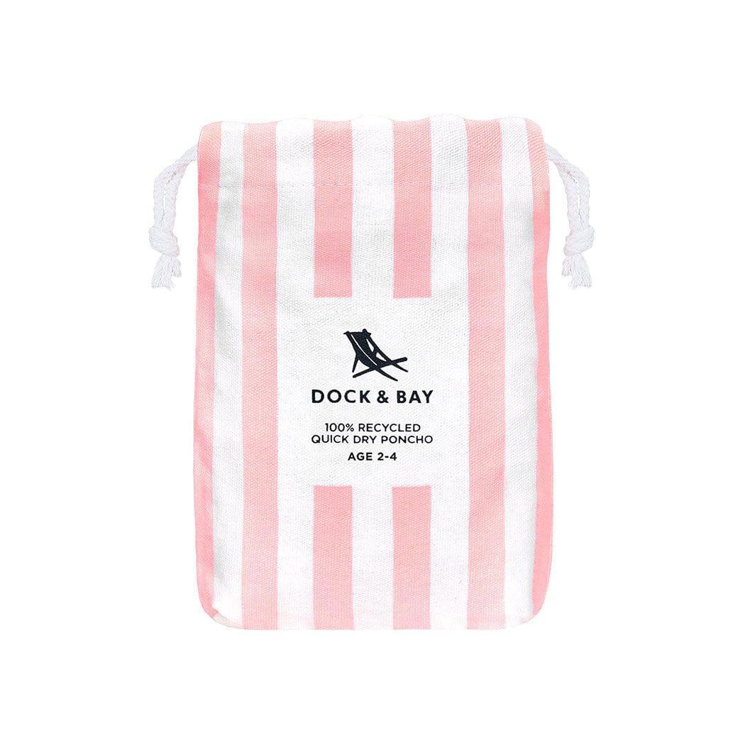 Dock & Bay KIDS Poncho Hooded Towel - Mini Cabana Collection - Malibu Pink M (7 - 10yrs) - '5060668837467 Toy Chest Australia 3