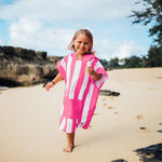 Dock & Bay KIDS Poncho Hooded Towel - Mini Cabana Collection - Phi Phi Pink S (4 - 7yrs) - '5060668837405 Toy Chest Australia 4