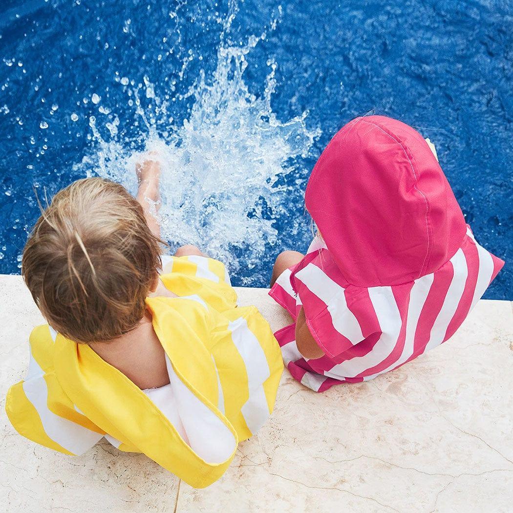 Dock & Bay KIDS Poncho Hooded Towel - Mini Cabana Collection - Phi Phi Pink S (4 - 7yrs) - '5060668837405 Toy Chest Australia 1