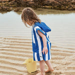Dock & Bay KIDS Poncho Hooded Towel - Mini Cabana Collection - Whitsunday Blue M (8 - 10yrs) - '5060668837450 Toy Chest Australia 7