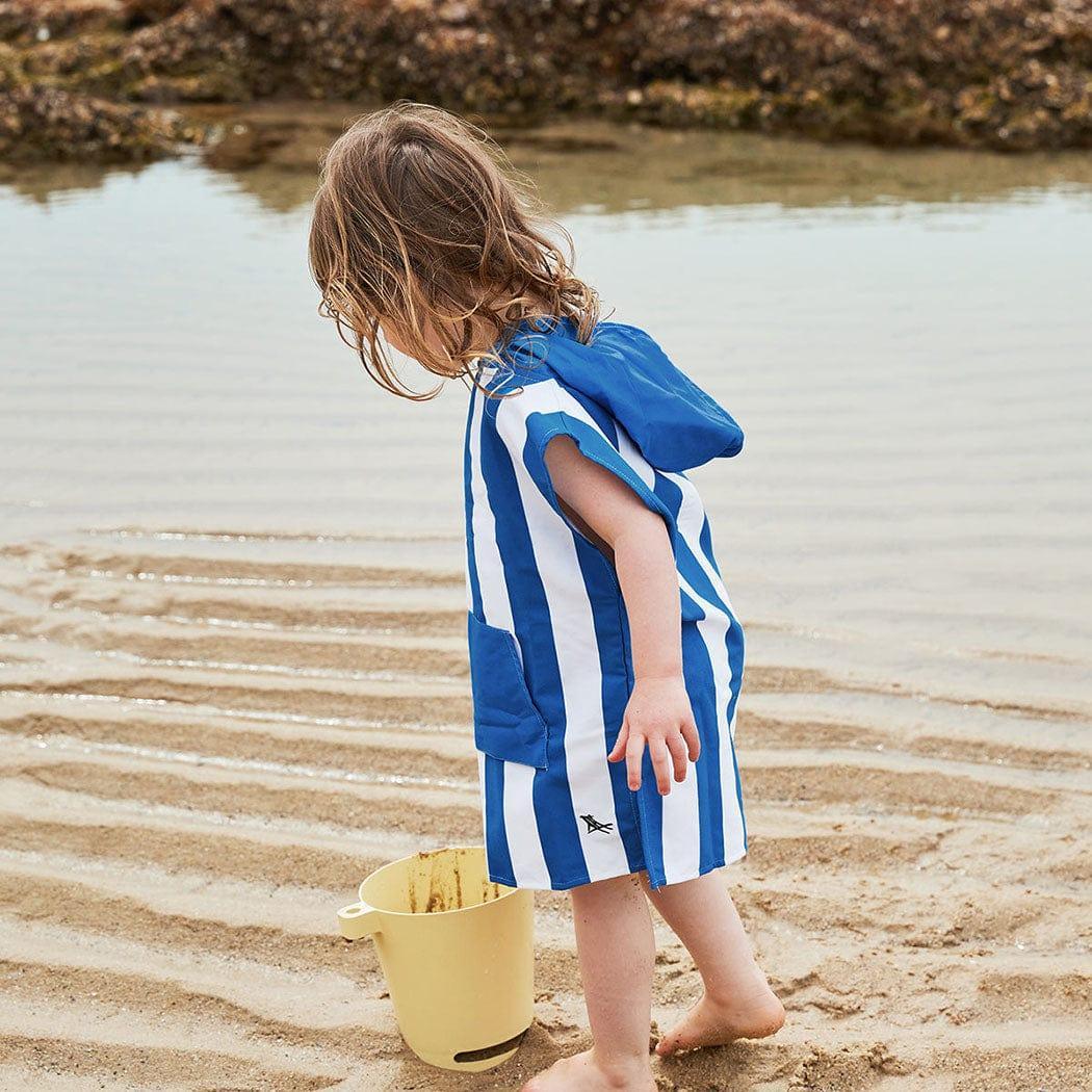 Dock & Bay KIDS Poncho Hooded Towel - Mini Cabana Collection - Whitsunday Blue M (8 - 10yrs) - '5060668837450 Toy Chest Australia 7