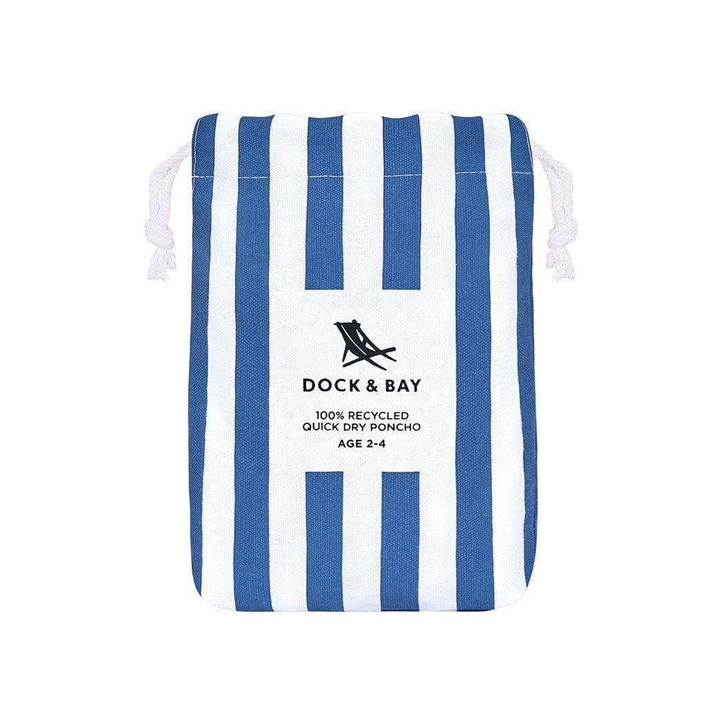 Dock & Bay KIDS Poncho Hooded Towel - Mini Cabana Collection - Whitsunday Blue M (8 - 10yrs) - '5060668837450 Toy Chest Australia 6