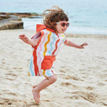 Dock & Bay KIDS Poncho Hooded Towel - Squiggle Face M (7 - 10yrs) - '5060668838044 Toy Chest Australia 1