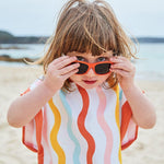 Dock & Bay KIDS Poncho Hooded Towel - Squiggle Face M (7 - 10yrs) - '5060668838044 Toy Chest Australia 6
