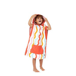 Dock & Bay KIDS Poncho Hooded Towel - Squiggle Face M (7 - 10yrs) - '5060668838044 Toy Chest Australia 7