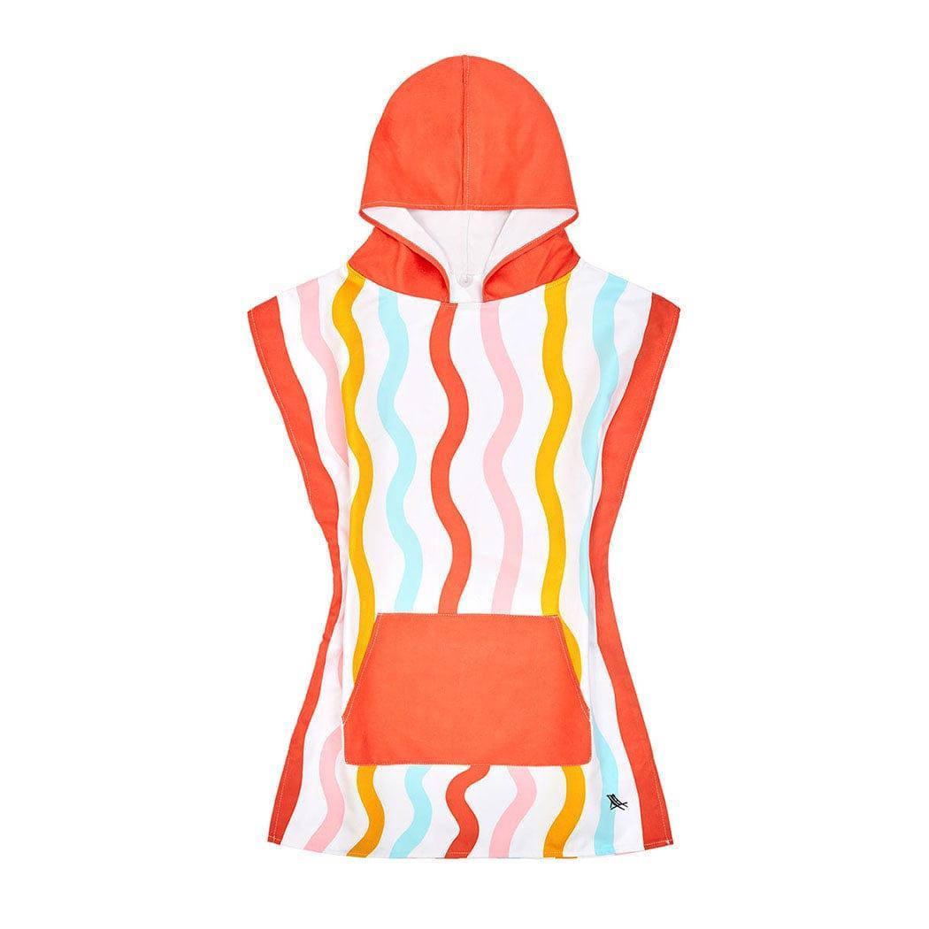 Dock & Bay KIDS Poncho Hooded Towel - Squiggle Face M (7 - 10yrs) - '5060668838044 Toy Chest Australia 8