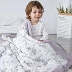 Domimia Thick Padded Minky Cotton Kids Blanket - 2.5 tog Wildflower Boquet - '6973971180283 Toy Chest Australia 10