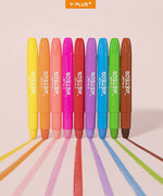 YPLUS METEOR Silky Gel Crayon Set 12 colours - '4711678080817 Toy Chest Australia 3
