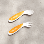 EDISON mama ForkSpoon Beginner SetOrange left Handed - '4544742910228 Toy Chest Australia 4