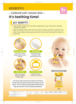 EDISON mama Kamikami baby Teether banana ring - '4544742911812 Toy Chest Australia 2