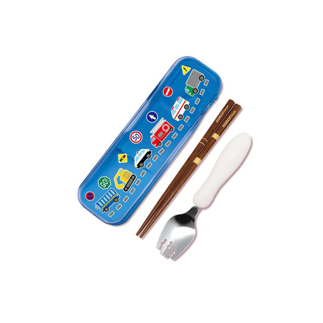 EDISON mama Portable Spork Set with Case Working Car - '4544742994143 Toy Chest Australia 2