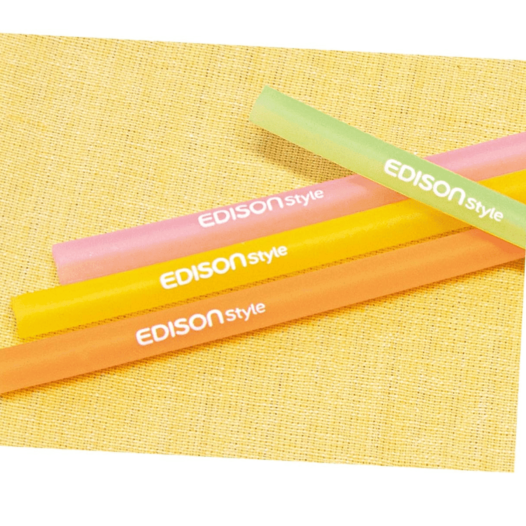 EDISON mama Resealable Silicone Zipper Straw Green/Orange - '4544742993856 Toy Chest Australia 4