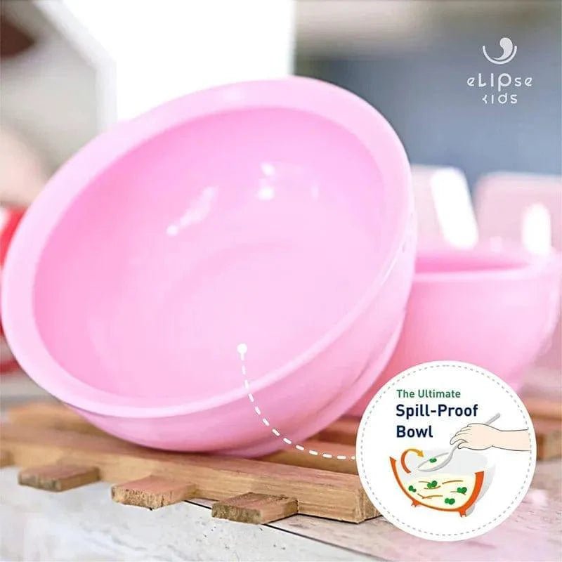 Elipse Kids Spill - Proof Anti - Slip Bowl Stage 1 | Single Pack with Lid Green - '8885015001066 Toy Chest Australia 8